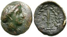 Ancient Coins - Thessaly. Larissa-Kremaste Æ14 / Harpa