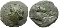 Ancient Coins - Zeugitania. Carthage Æ23 / Horse head