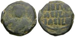 Ancient Coins - *Sear 1818* Byzantine Empire. Anonymous. Class A3 Follis / Portrait of Christ