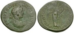 Ancient Coins - Elagabalus (AD 218-222). Moesia Inferior. Marcianopolis. Julius Antonius Seleukos, consular legate Æ27 / Tyche