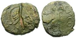 Ancient Coins - Ancient France. Celtic Gaul. Narbonnaise. Nemausus (Nimes) Æ13