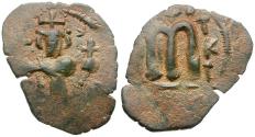 Ancient Coins - *Sear 1000-1010* Constans II (AD 654-668). Arab-Byzantine Imitative Æ Follis