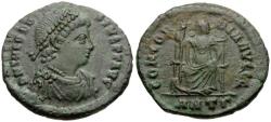 Ancient Coins - Theodosius I (AD 379-395) Æ3 / Concordia