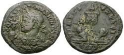 Ancient Coins - Constantine II, as Caesar (AD 316-337) Æ3 / Vexillum