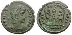 Ancient Coins - Constans (AD 337-350) &#198;3 / Soldiers and Standard