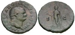 Ancient Coins - Vespasian (AD 69-79) Æ As / Spes