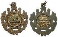 World Coins - Great Britain. HMS Victory Medallet within wreath