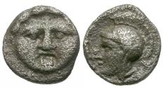 Ancient Coins - Pisidia. Selge AR Trihemiobol / Gorgon