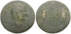 Ancient Coins - Caracalla (AD 198-217). Cilicia. Seleucia ad Calycadnum Æ28 / Infant Zeus