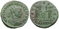 Ancient Coins - Carinus (AD 283-285) &#198; Antoninianus / Carinus and Numerian Sacrificing