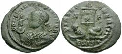 Ancient Coins - Constantine II, as Caesar (AD 316-337) Æ3 / Vexillum