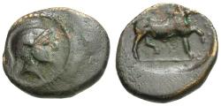 Ancient Coins - Thessaly. Phalanna Æ Chalkous / Horse