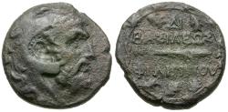 Ancient Coins - Kings of Macedonia. Philip V (221-179 BC) Æ22 / Wreath