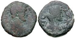 Ancient Coins - Antoninus Pius (AD 138-161). Judaea. Gaza Æ28 / Tyche