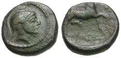 Ancient Coins - Thessaly. Phalanna Æ Chalkous / Horse