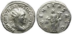 Ancient Coins - Trajan Decius (AD 249-251) AR Antoninianus / Uberitas