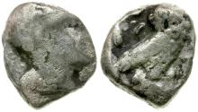 Ancient Coins - Greek Philistia. Uncertain mint. Imitating Attica. Athens AR Drachm / Owl
