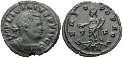 Ancient Coins - Licinius I (AD 308-324) Æ Follis / Genius