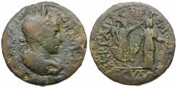 Ancient Coins - Philip I (AD 244-249). Pamphylia. Perge &#198;25 / Nike Crowning Artemis