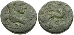 Ancient Coins - Elagabalus (AD 218-222). Seleucis and Pieria. Antiochia ad Orontem Æ18 / Ram