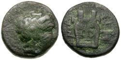 Ancient Coins - Troas. Hamaxitos Æ10 / Lyre