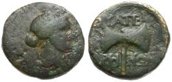 Ancient Coins - Lydia. Thyateira &#198;15 / Double Axe