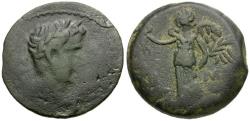 Ancient Coins - Augustus (27 BC-AD 14). Egypt. Alexandria Æ Diobol / Nike
