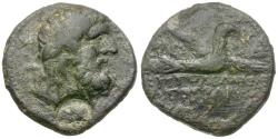 Ancient Coins - Coele-Syria. Chalkis. Ptolemaios, Tetrarch (85-40 BC) Æ22 / Eagle