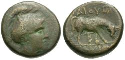 Ancient Coins - Macedon. Under Roman Rule. Bottiaia. Gaius Publilius, Quaestor Æ19