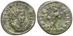 Ancient Coins - Diocletian (AD 284-305) Silvered Æ Antoninianus / Jupiter