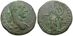 Ancient Coins - Macrinus (AD 217-218). Moesia Inferior. Nicopolis ad Istrum. Statius Longinus, legatus Augusti pro praetore Æ25 / Homonoia