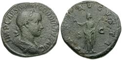 Ancient Coins - Gordian III (AD 238-244) Æ Sestertius / Pax