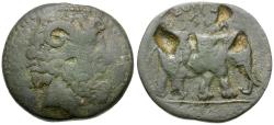 Ancient Coins - Kings of Numidia. Juba I (60-46 BC) Æ27 / Elephant