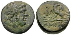 Ancient Coins - Pontos. Amisos. Time of Mithradates VI Eupator (85-65 BC) Æ19 / Eagle on Thunderbolt