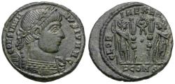 Ancient Coins - Constantius II, as Caesar (AD 324-337) Æ3 / Soldiers