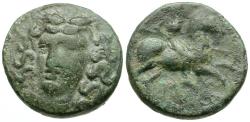 Ancient Coins - Thessaly. Larissa Æ18 / Horseman