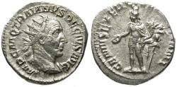 Ancient Coins - Trajan Decius (AD 249-251) AR Antoninianus / Genius