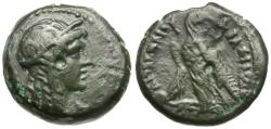 Ancient Coins - Ptolemaic Kings of Egypt. Ptolemy VI Philometor (163-145 BC) Æ17 / Demeter