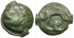 Ancient Coins - Ancient France. Celtic Gaul. Leuci Tribe Potin / Boar