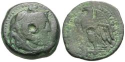 Ancient Coins - Ptolemaic Kings of Egypt. Ptolemy II Philadelphοs (285-246 BC) Æ Hemiobol