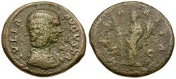 Ancient Coins - Julia Domna (AD 193-217) Æ As / Hilaritas