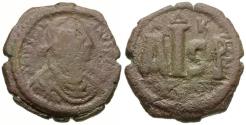 Ancient Coins - *Sear 181* Byzantine Empire. Justinian I (AD 527-565) Æ 16 Nummi