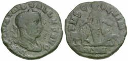 Ancient Coins - Trebonianus Gallus (AD 251-253). Moesia Superior. Viminacium Æ25