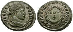 Ancient Coins - Crispus, Caesar (AD 317-326) Silvered Æ3 / Votive