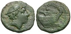 Ancient Coins - 217-215 BC - Roman Republic. Anonymous Æ Semuncia