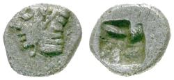 Ancient Coins - Ionia. Kolophon AR Tetartemorion / Apollo