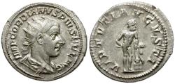 Ancient Coins - Gordian III (AD 238-244) AR Antoninianus / Hercules