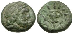Ancient Coins - Islands off Caria. Rhodos. Rhodes Æ14 / Radiate Rose