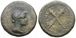 Ancient Coins - Sicily. Menaion under Roman Rule Æ18 / Demeter
