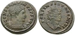 Ancient Coins - Constantine I the Great (AD 310-337) Æ Follis / Bust of Sol